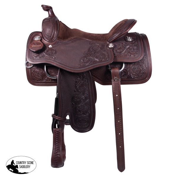 New! Billy Royal® Drover Ranch Western Saddle Posted.*