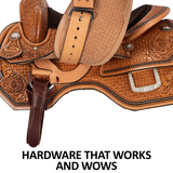 NEW! Billy Royal® Elite Floral Tooled Western Show Saddle - Western Saddles → Show Saddles
