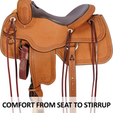 New! Billy Royal® Elite Oiled Roughout Ranch Saddle - Country Scene Saddlery and Pet Supplies