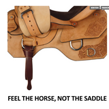 New! Billy Royal® Elite Tooled Roughout Work Saddle - Country Scene Saddlery and Pet Supplies