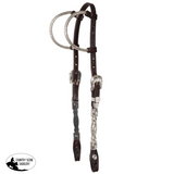 New! Billy Royal® Flat Ferrule Two Ear Silver Show Headstall II