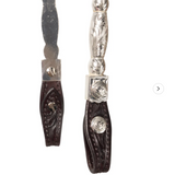 New! Billy Royal® Flat Ferrule Two Ear Silver Show Headstall II
