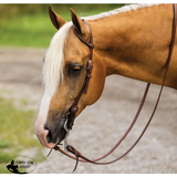 Billy Royal® Oiled Hermann Oak Performance One Ear Quick Change Headstall - In Stock in USA - Western bridle