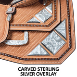 New! Billy Royal® Platinum Trifecta Sterling Show Saddle