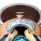 New! Billy Royal® Platinum Trifecta Sterling Show Saddle