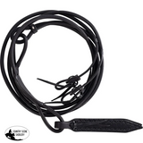 New! Billy Royal® Rolled Oiled Leather Romel Reins - Black