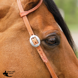 New! Billy Royal® Rolled One Ear Finished Hermann Oak Headstall - Country Scene Saddlery and Pet Supplies