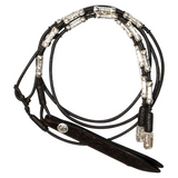 New! Billy Royal® Silver Plate Rectangle Ferrule Romel Reins 28oz Light - Country Scene Saddlery and Pet Supplies