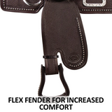 New! Billy Royal® Studded Basketweave Show Saddle DARK - Country Scene Saddlery and Pet Supplies