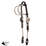 New! Billy Royal® Two-Ear Award Silver Show Headstall II- Dark Oil