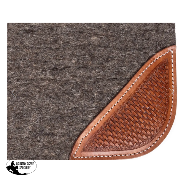 New! Billy Royal® Wool Felt Western Pad with Leather Tooling – Country ...