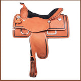 Billy Royal® Studded Basketweave Show Saddle - Country Scene Saddlery and Pet Supplies