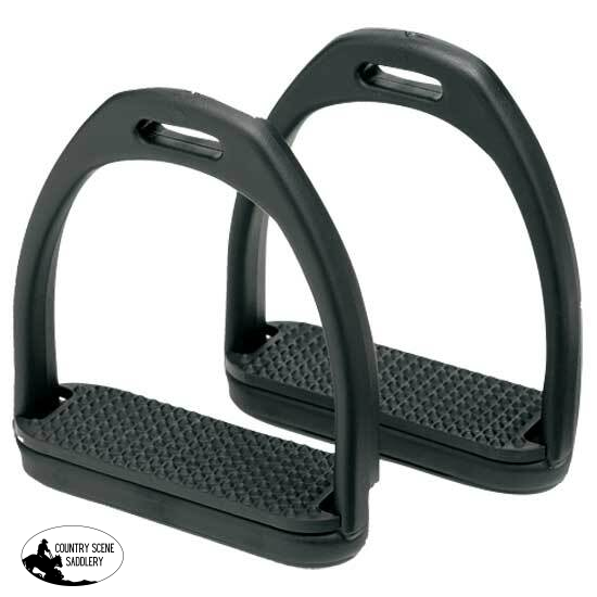 New! Black 2 Bar Stirrups - Adult Stirrup Irons