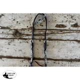 New! Black And White Beaded One Eared Bridle - Country Scene Saddlery and Pet Supplies