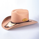 New! Brigalow Dallas Felt Covered Western Hat - Caramel