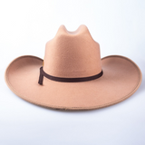 New! Brigalow Dallas Felt Covered Western Hat - Caramel