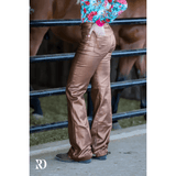 Bronze Metallic Signature Trousers