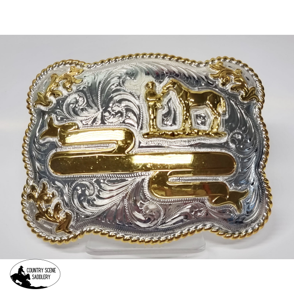 New! Buckle Plain Square Halter Horse Belt Buckle