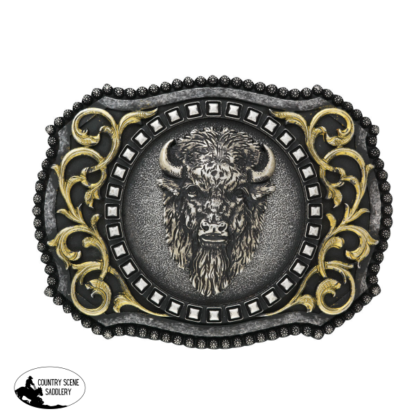 New! Buffalo Head Buckle Belt Buckle