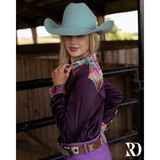 New! CANYON CACTUS SATIN PERFORMANCE RODEO SHIRT Western Style