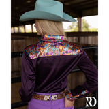 New! CANYON CACTUS SATIN PERFORMANCE RODEO SHIRT Western Style