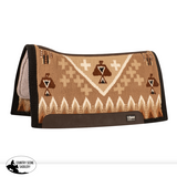 New! Cashel Blanket Top Felt Bottom Contour Pad 34″X38″ / Brown/Cream Saddle Pads & Blankets