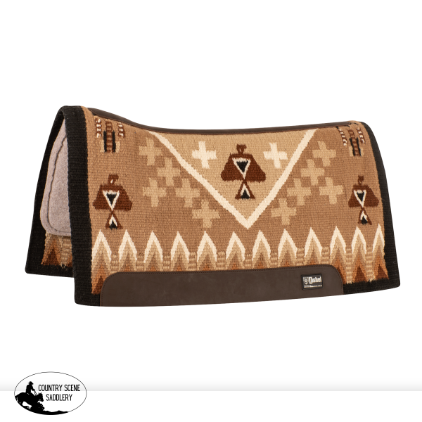 New! Cashel Blanket Top Felt Bottom Contour Pad 34″X38″ / Brown/Cream Saddle Pads & Blankets