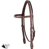 New! Cashel Broadband Headstall Chocolate with Antiqued Dots - Country Scene Saddlery and Pet Supplies