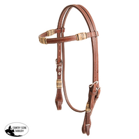 New!Cashel Broadband Headstall With Rawhide Inlay & Quick Change Buckles Bridles Accessories