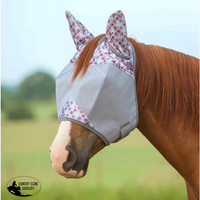 New! Cashel Crusader Designer Fly Mask – Standard With Ears Plum Flash Horse Masks