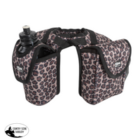 Cashel Horn Bag Lunch & Bottle Holder Leopard Print Leg Protection