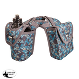 NEW! Cashel Saddle Bag Horn Bag Teal Tribal Leg Protection