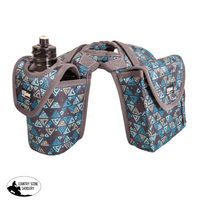 Cashel Horn Bag Lunch & Bottle Holder Teal Tribal Leg Protection