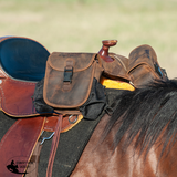 New! Cashel Horn Bag Small Distressed Leather - Country Scene Saddlery and Pet Supplies