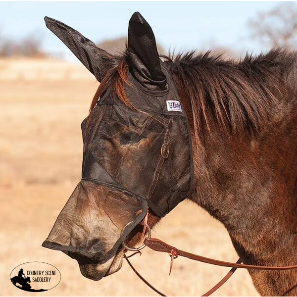 New! Cashel Quiet Ride Fly Mask – Mule Long Nose & Ears Horse Masks