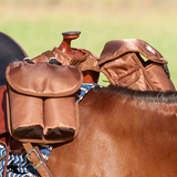 NEW! Cashel Saddle Bag Horn Bag – Medium Brown Saddle Bags