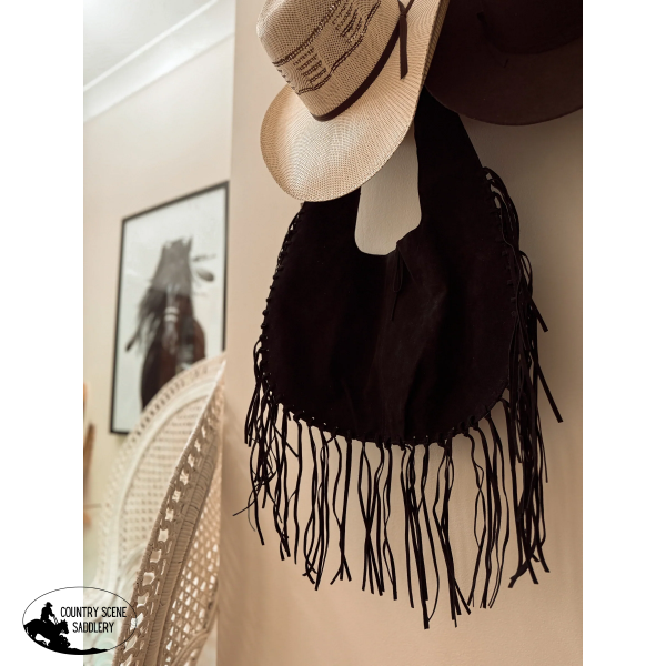 New! Chapman Tassel Bag / BLACK