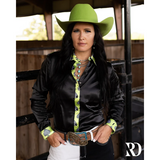 New! CHECKMATE SATIN PERFORMANCE RODEO SHIRT Western Style
