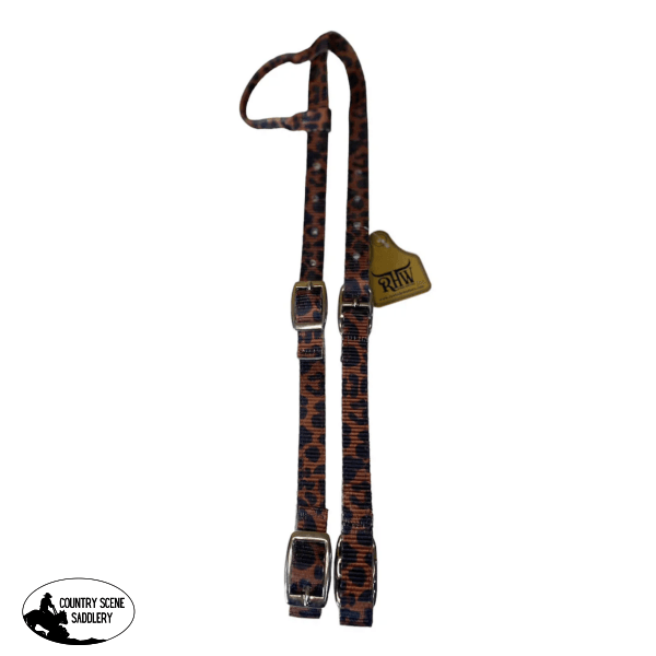 New! Cheeta Print Nylon One Ear Headstall Training Aids