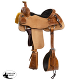 Circle Y 4433 PRCA team roping saddle Hermann Oak leather
