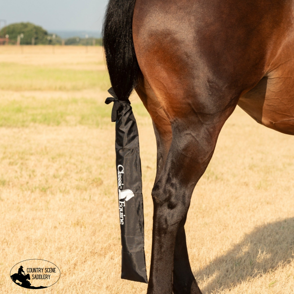New! Classic Equine Slick Tail Bag Black Tail bags