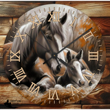 New! Clock - - - Design 1 - Country Scene Saddlery and Pet Supplies
