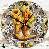 New! Clock - - - Design 26 - Country Scene Saddlery and Pet Supplies