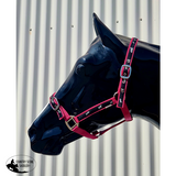 New! Coloured Ribbon Halter - Country Scene Saddlery and Pet Supplies