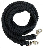 Cotton Roping Reins w/ Scissor Snaps - Country Scene Saddlery and Pet Supplies