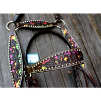 Css Barcoo/ Stockmans Breastcollar- Rainbow Bridles