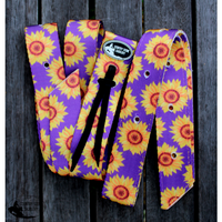 New! Css Purple Sunflower Latigo Set.