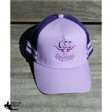 New! CSS Western Caps- purple- purple logo