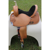 New! CSSB18 Basket Tooled Barrel Saddle - Country Scene Saddlery and Pet Supplies