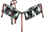 Cut- out teal painted feather.~ - Country Scene Saddlery and Pet Supplies
